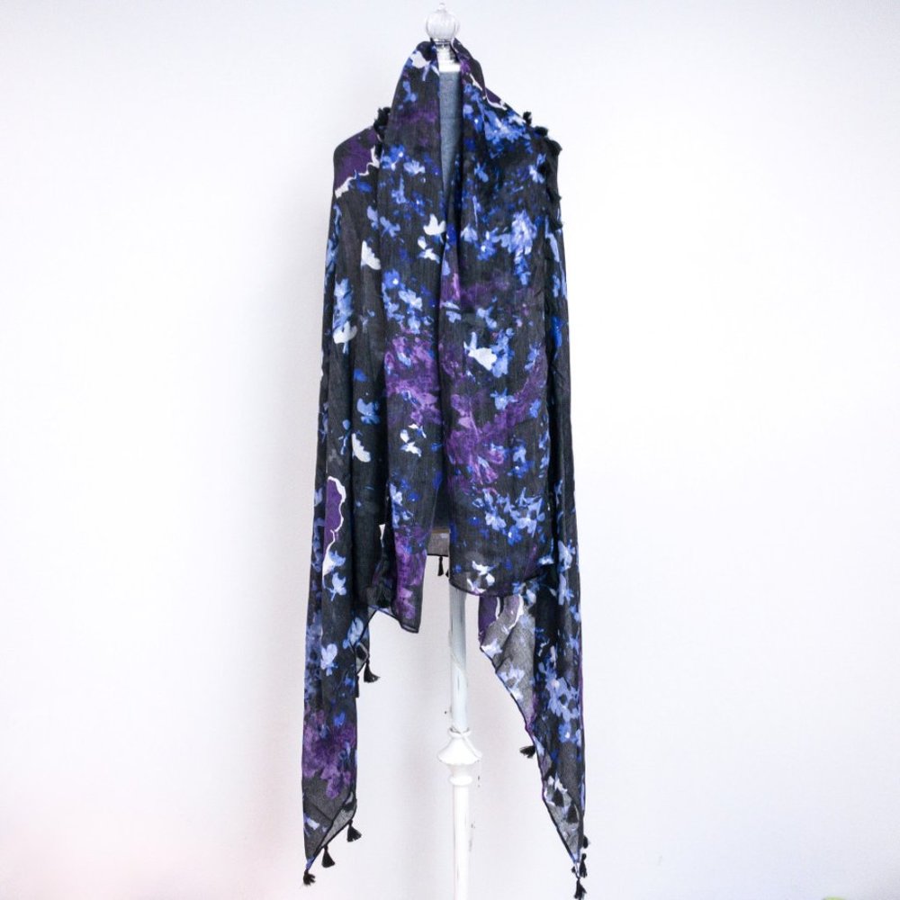 Peter Som Dream Floral Print Sarong in Meteorite